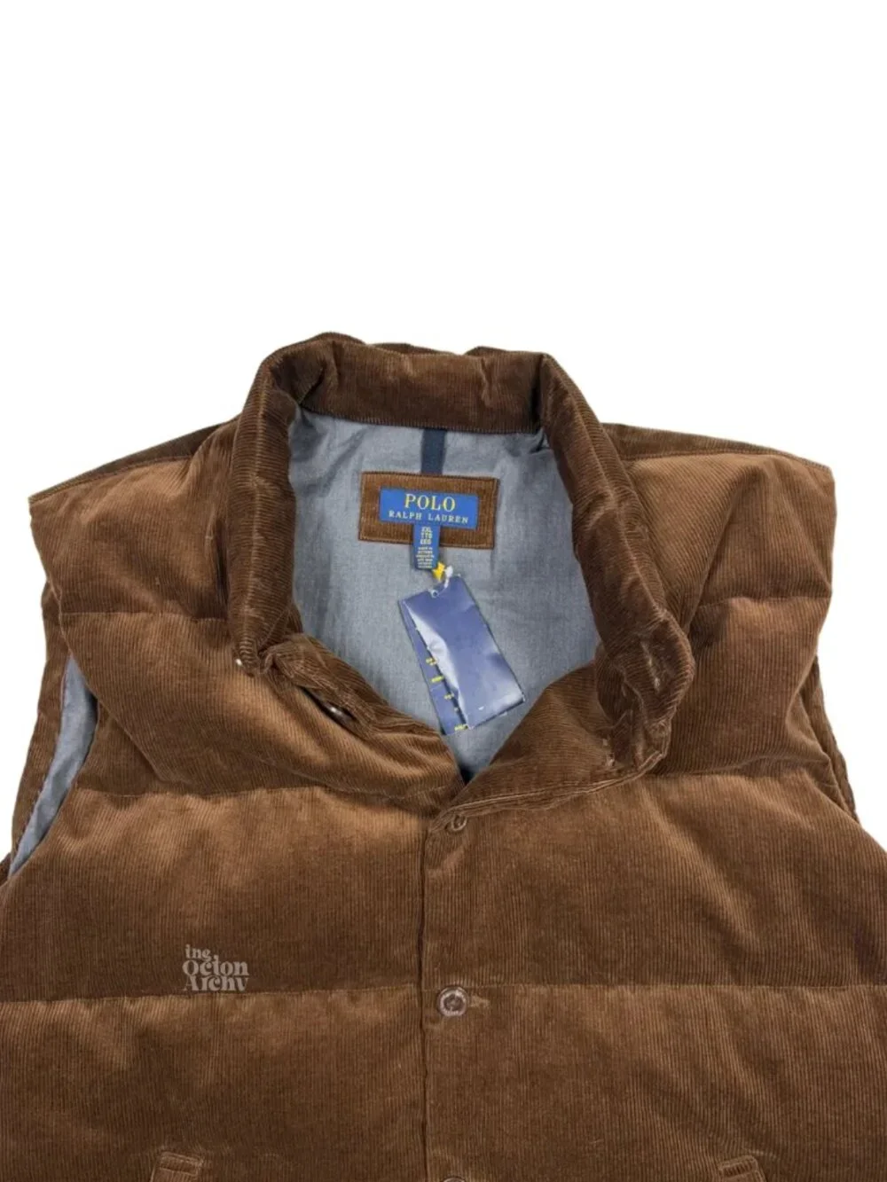Size XXL Polo Ralph Lauren Quilted Corduroy Vest 'Brown' PA9907 Brand New